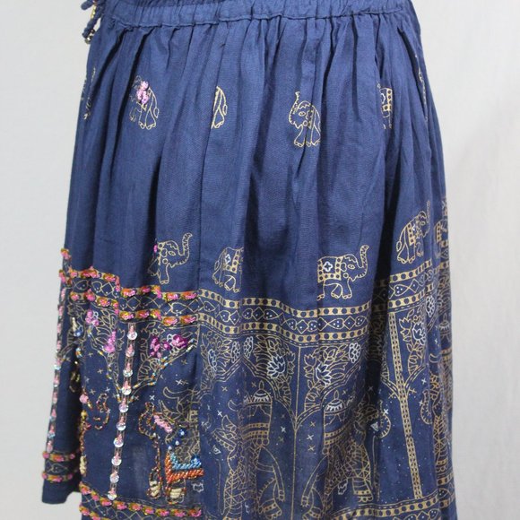 Wei Peng Boho Embellished Skirt - Picture 3 of 6